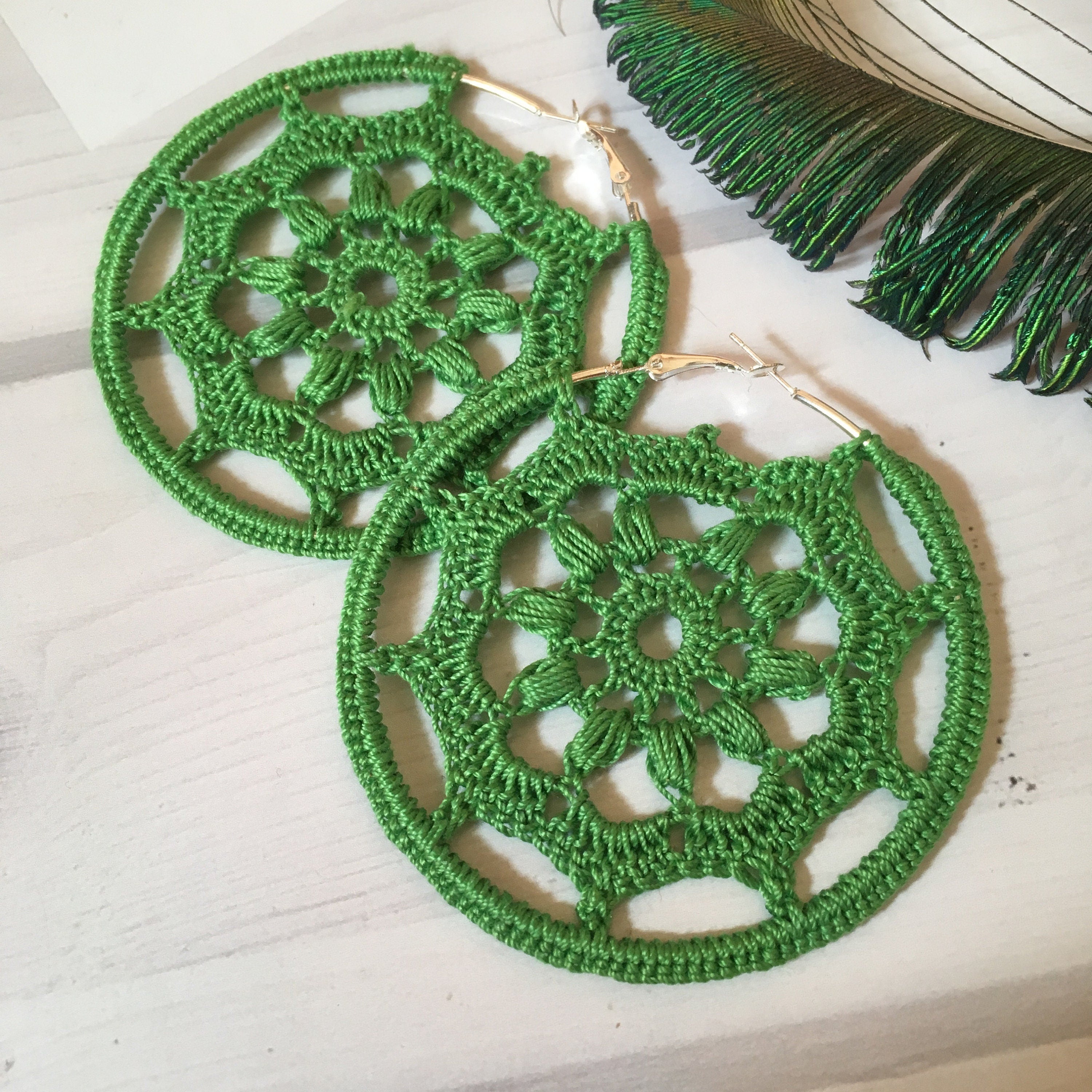 120. Crochet Earring Pattern – Instant Digital Download (PDF)