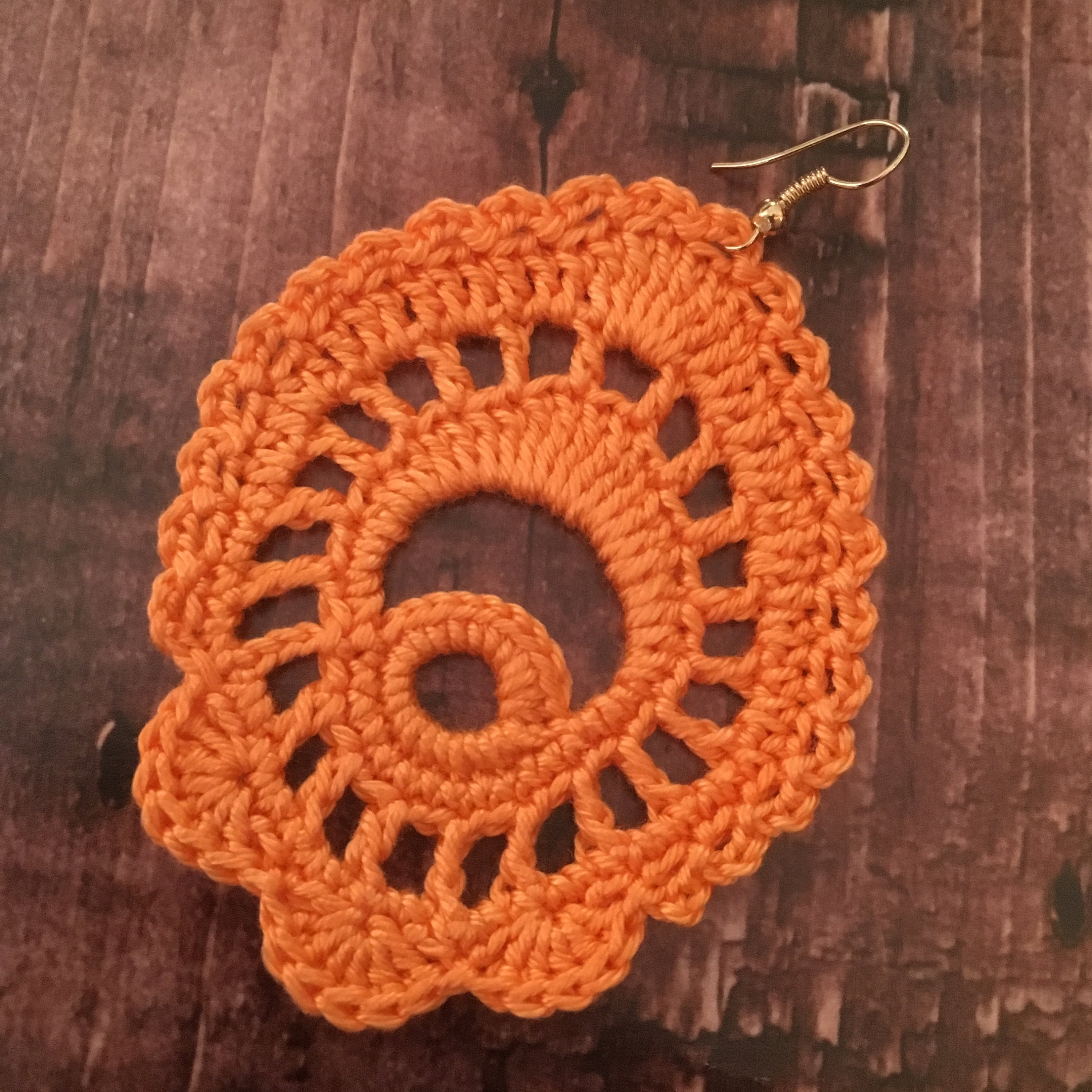 81. Crochet Paisley Motif Earrings Pattern | Openwork Spiral Boho Earrings Tutorial