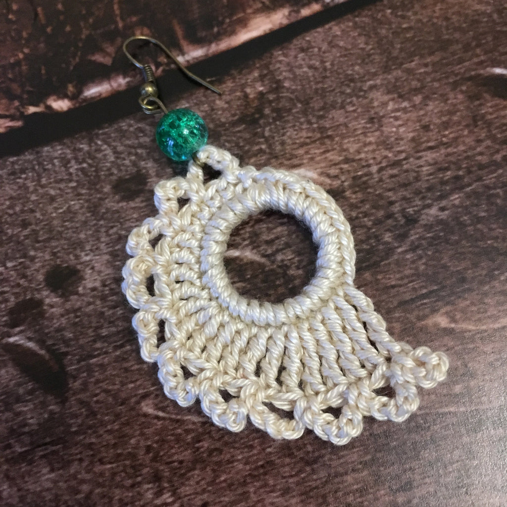 78. Elegant Shell Crochet Earrings – Digital PDF Pattern model - PDF, crochet earrings