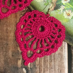 99. Openwork Leaf Crochet Earrings Pattern | Digital PDF Download