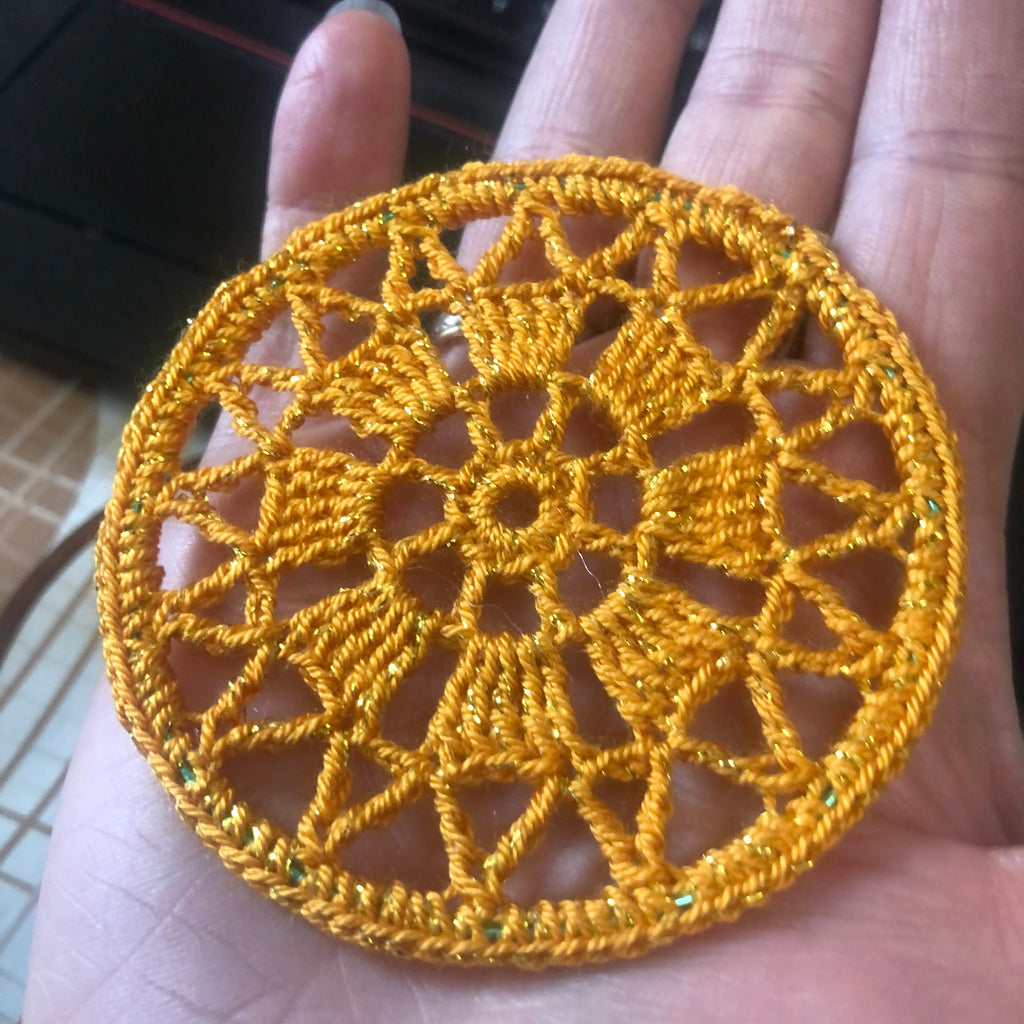 ✦ Mandala Hoop Crochet Earrings Pattern ✦