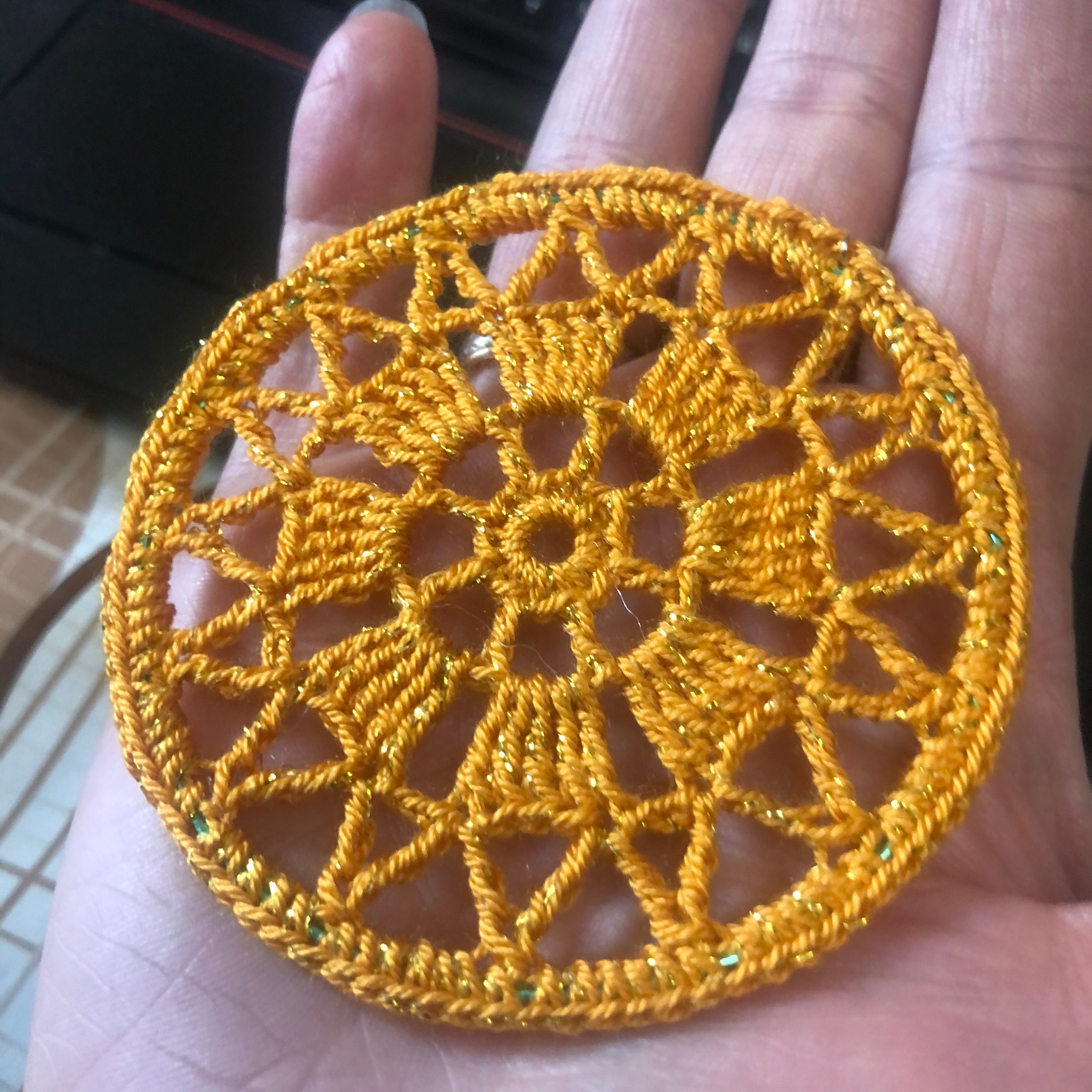 ✦ Mandala Hoop Crochet Earrings Pattern ✦