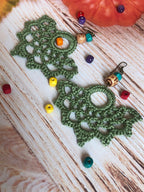 75. Dragon Wings Crochet Earrings Pattern | Digital PDF Download