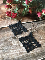 107. Crochet Diamond-Shaped Motif Earring Pattern (PDF)