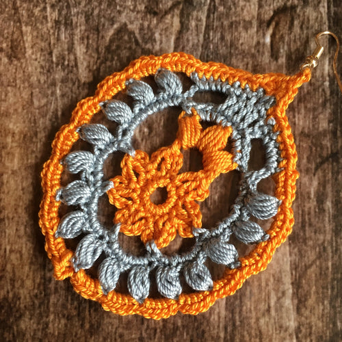106. Crochet Paisley Teardrop Earrings – Digital PDF Pattern (Advanced Level)