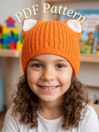 Fox Beanie Crochet Pattern – Easy Beginner PDF Download