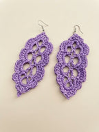 Filigree Leaf Earrings Crochet Pattern – Detail PDF Tutorial