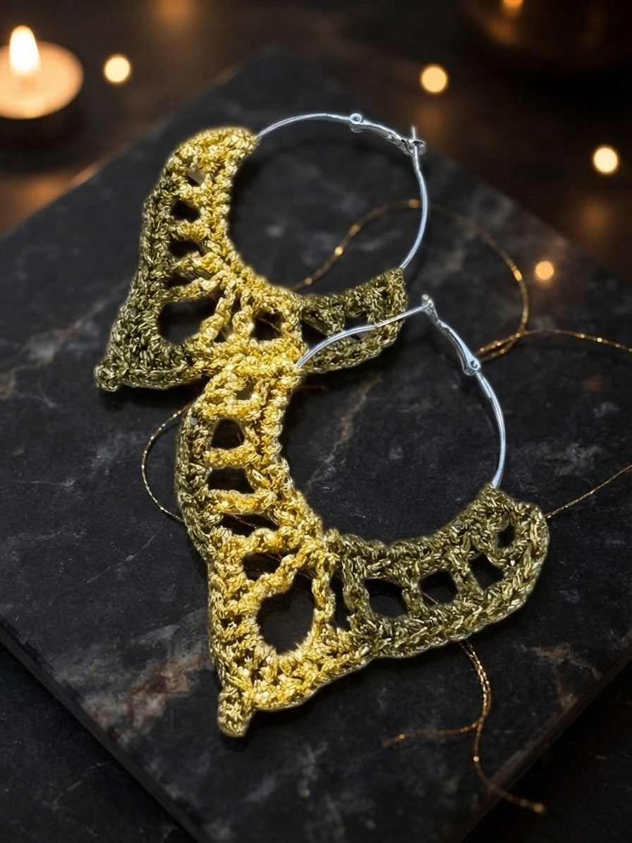 The Lotus Bloom Crochet Earring Pattern