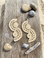 Crochet Seashell / Wave Statement Earrings Pattern