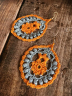 106. Crochet Paisley Teardrop Earrings – Digital PDF Pattern (Advanced Level)