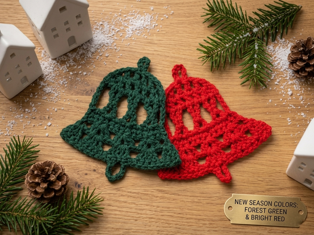 Crochet Christmas Bells Digital Pattern - for ADVANCED crocheter, Crochet Bells Tutorial, Christmas Crochet