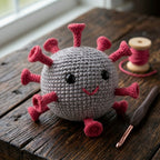 Cute Amigurumi Virus Crochet Pattern – Beginner-Friendly Digital PDF Tutorial