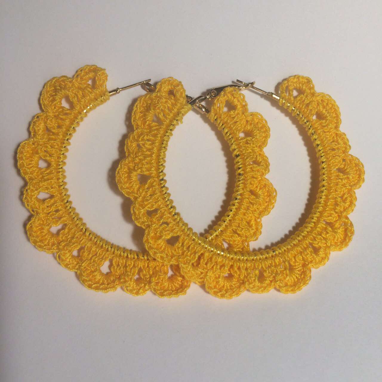 Crochet Hoop Earrings Pattern | Easy Beginner Tutorial (PDF Download)