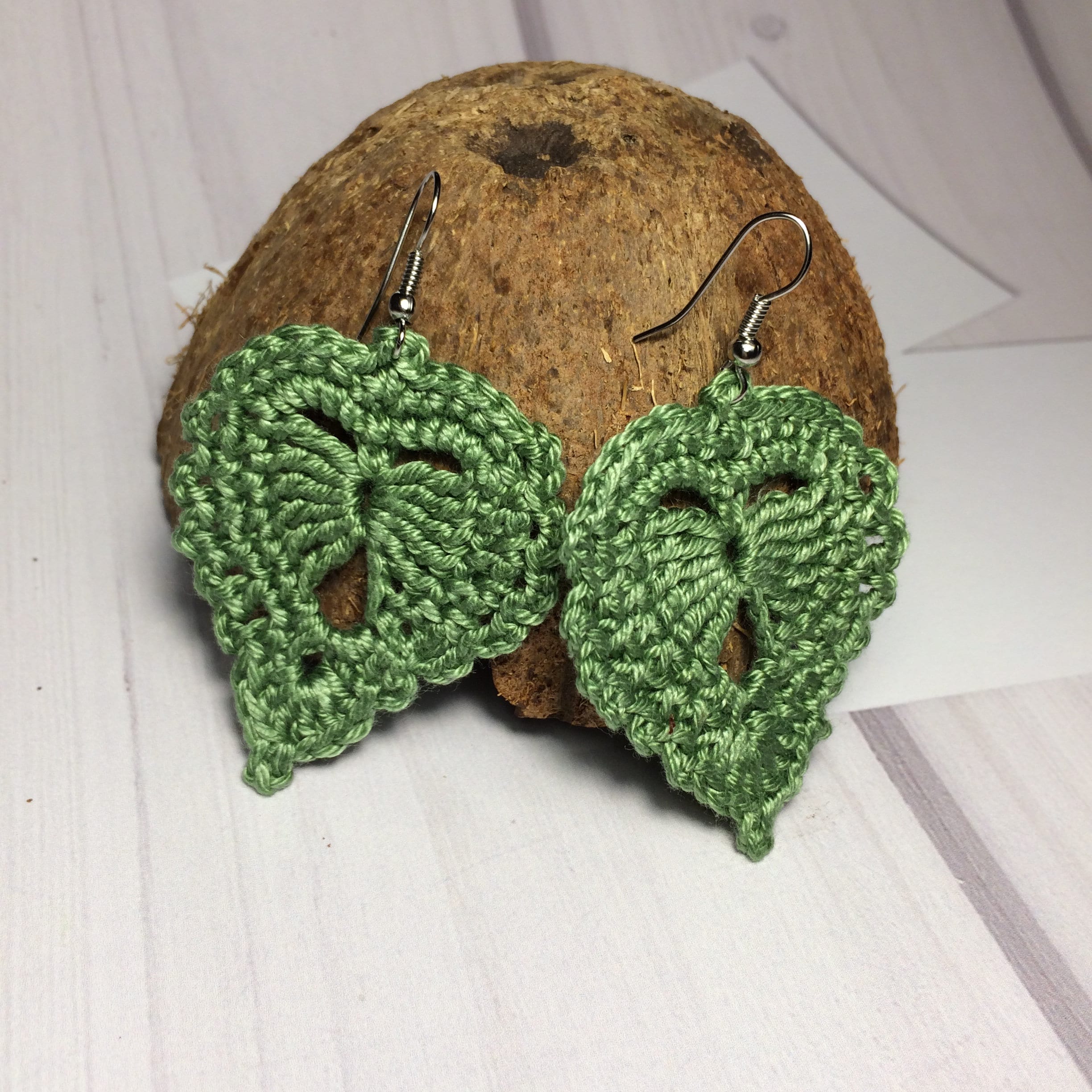 54. Crochet Leaf Earrings Pattern | PDF Digital Download