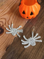 Spider Crochet Earrings Pattern – DIY Halloween Jewelry