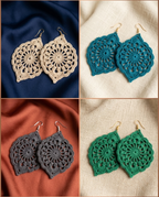Elegant Lace Earrings – Crochet Pattern (Digital Download)