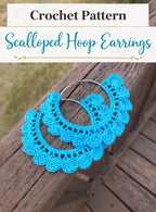 Crochet earring pattern "Floral Hoop"