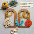 Crochet Earring Pattern Bundle – Mix & Match Any 5 PDFs