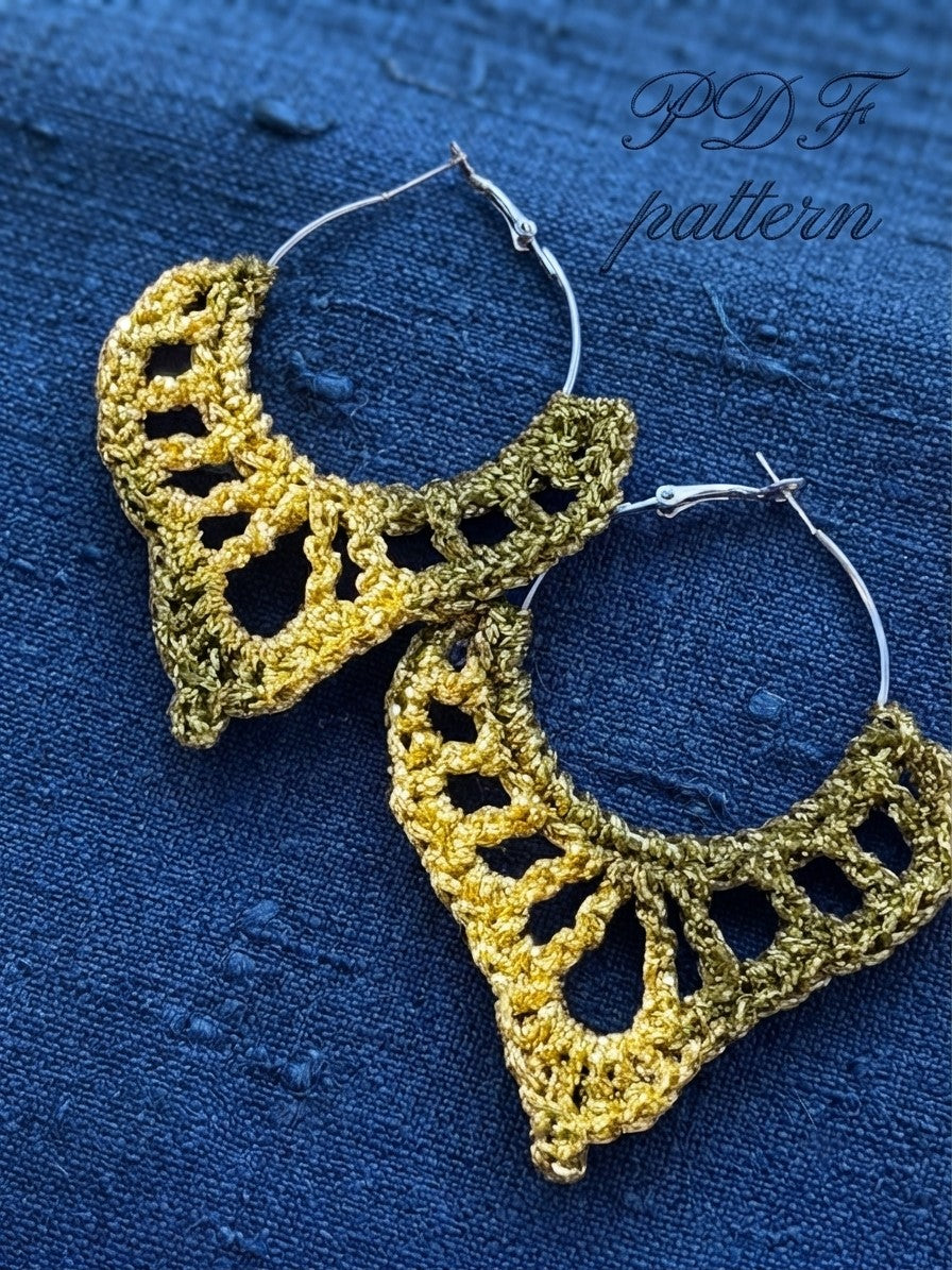The Lotus Bloom Crochet Earring Pattern