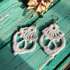 49. Elegant Lace Crochet Earrings Pattern