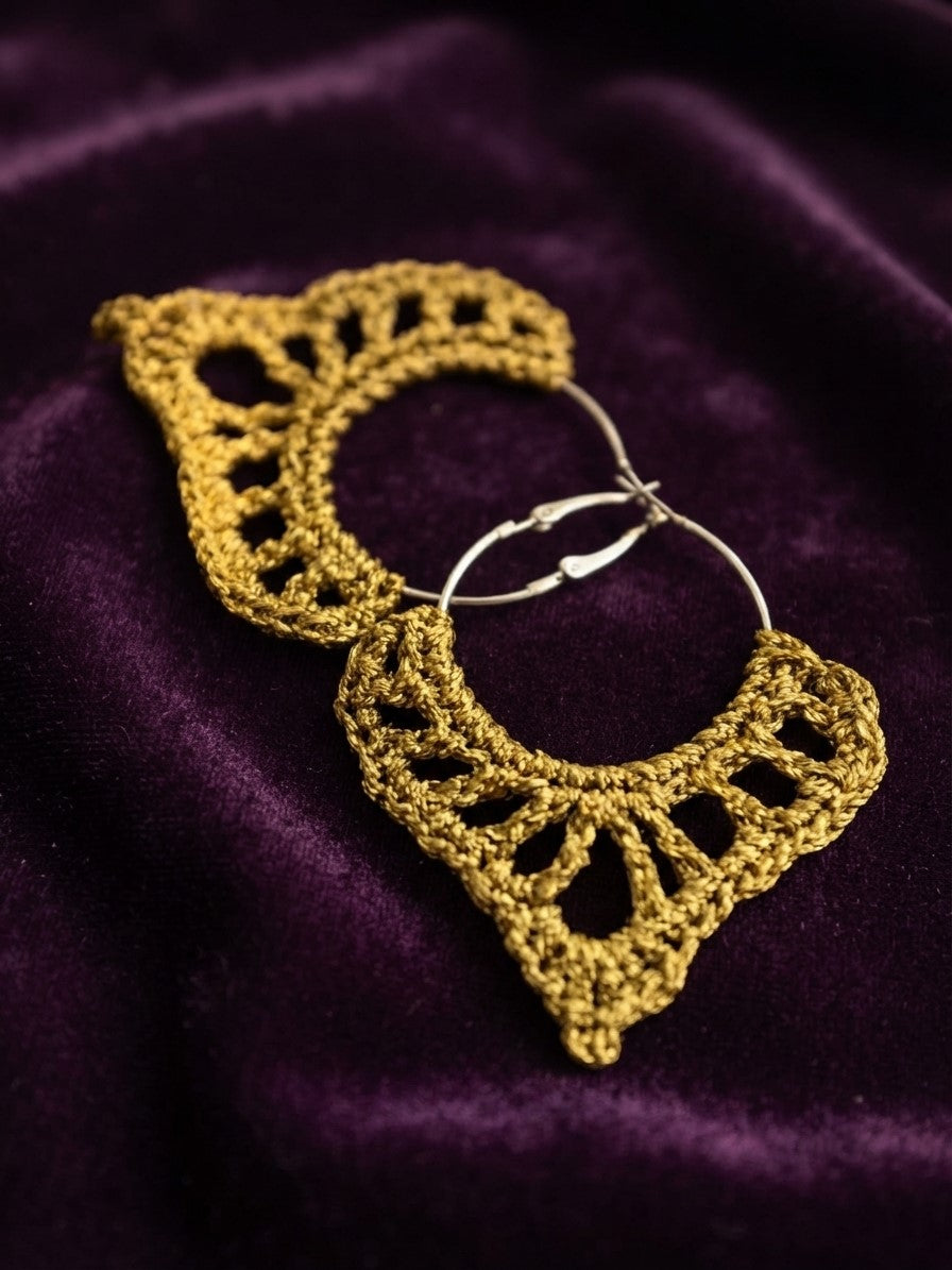 The Lotus Bloom Crochet Earring Pattern