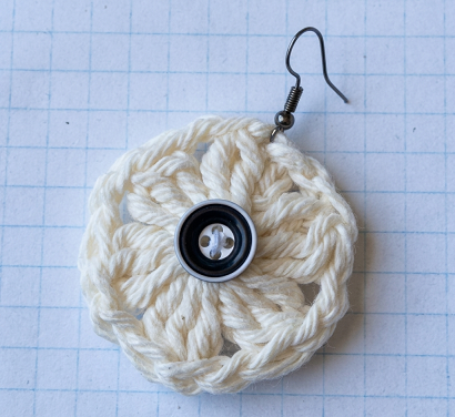 76. Crochet Earring Pattern, DIY Jewelry Tutorial, Easy Crochet Flower Earrings, PDF Instant Download