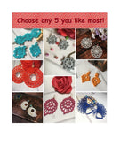 Crochet Earring Pattern Bundle – Mix & Match Any 5 PDFs