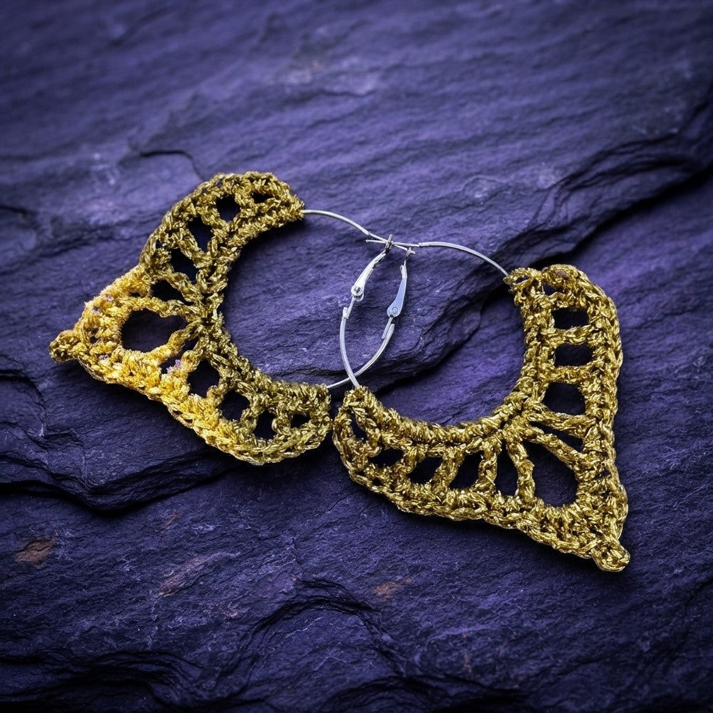 The Lotus Bloom Crochet Earring Pattern