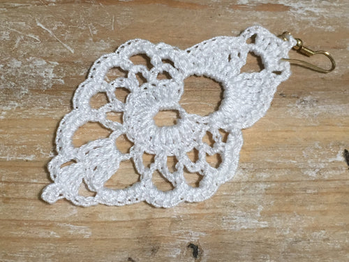 116. Boho Lace Fan Crochet Earring Pattern (Digital Download)