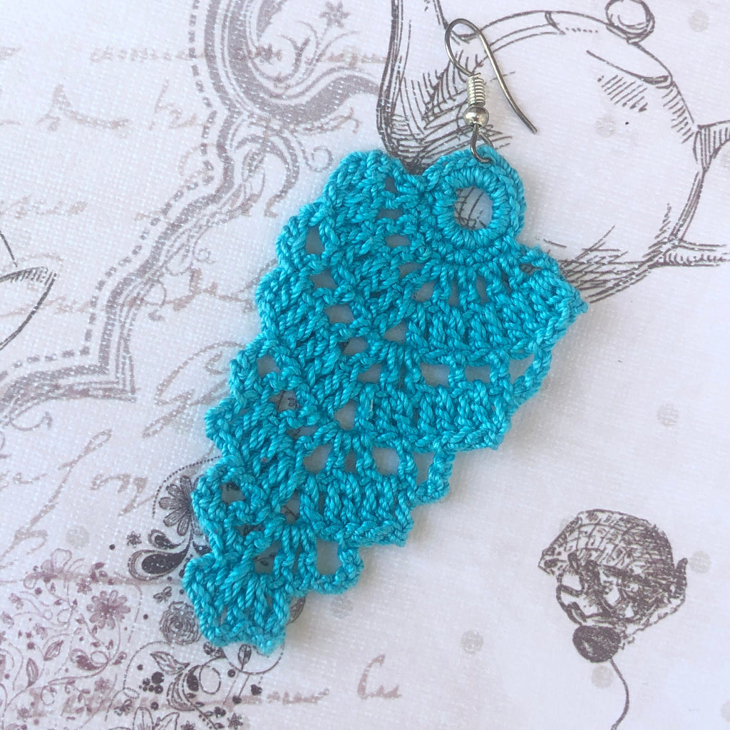 72. Crochet Long Chic Earrings Pattern (Digital PDF)