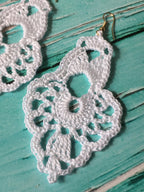 116. Boho Lace Fan Crochet Earring Pattern (Digital Download)