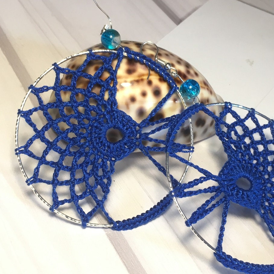 68. Goddess Hoop Earrings | Advanced Digital Crochet Pattern PDF