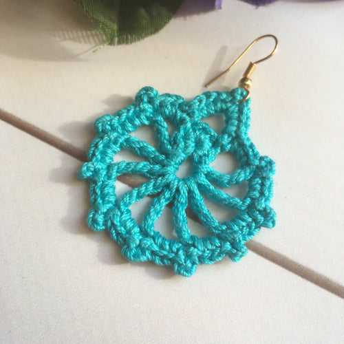 112. Crochet Earring Pattern - Minimalist Round Design (PDF Digital Download)