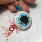 Eyeball Crochet Earrings Digital PDF Pattern | Spooky Halloween DIY Jewelry