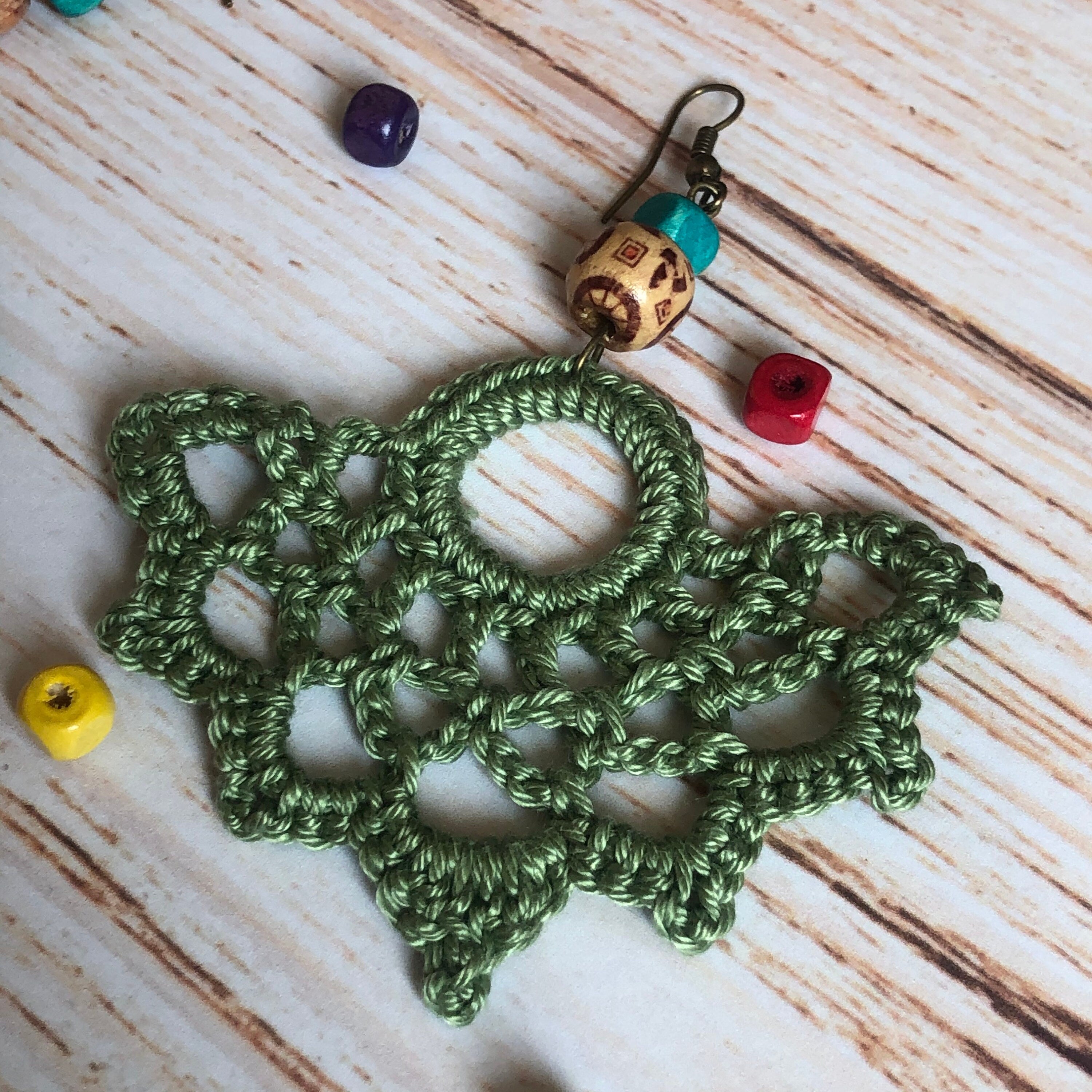 75. Dragon Wings Crochet Earrings Pattern | Digital PDF Download