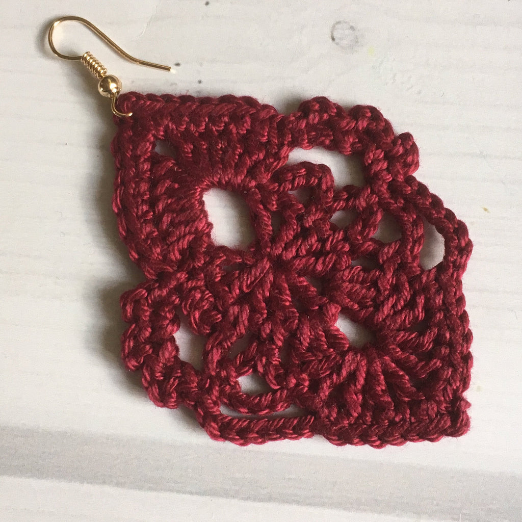 119. Elegant Crochet Dangle Earrings – Digital PDF Pattern