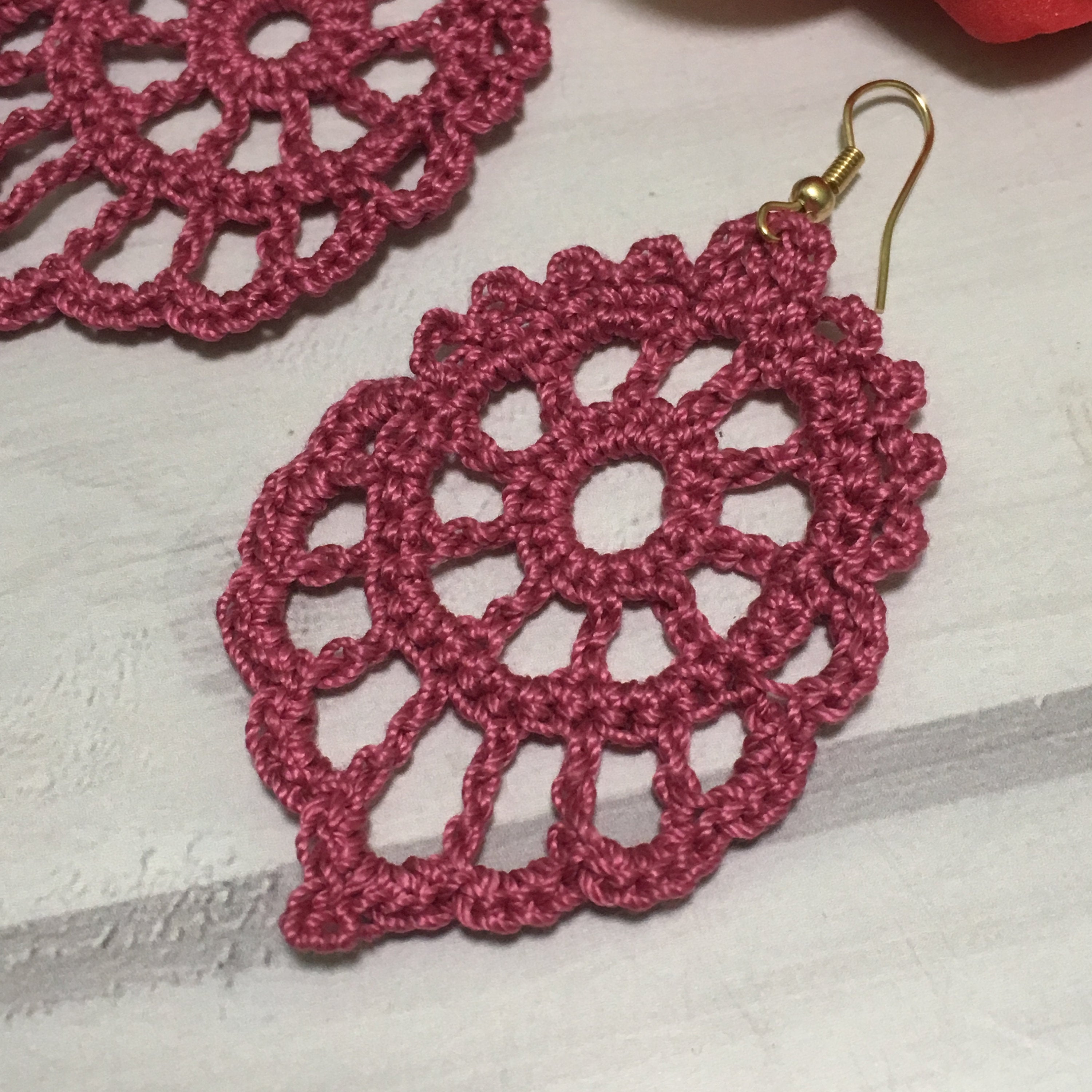 85. 🌸 Openwork Leaf Crochet Earrings – Digital PDF Pattern