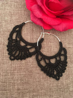 108. Crochet Earring Pattern: Delicate Hoop Design