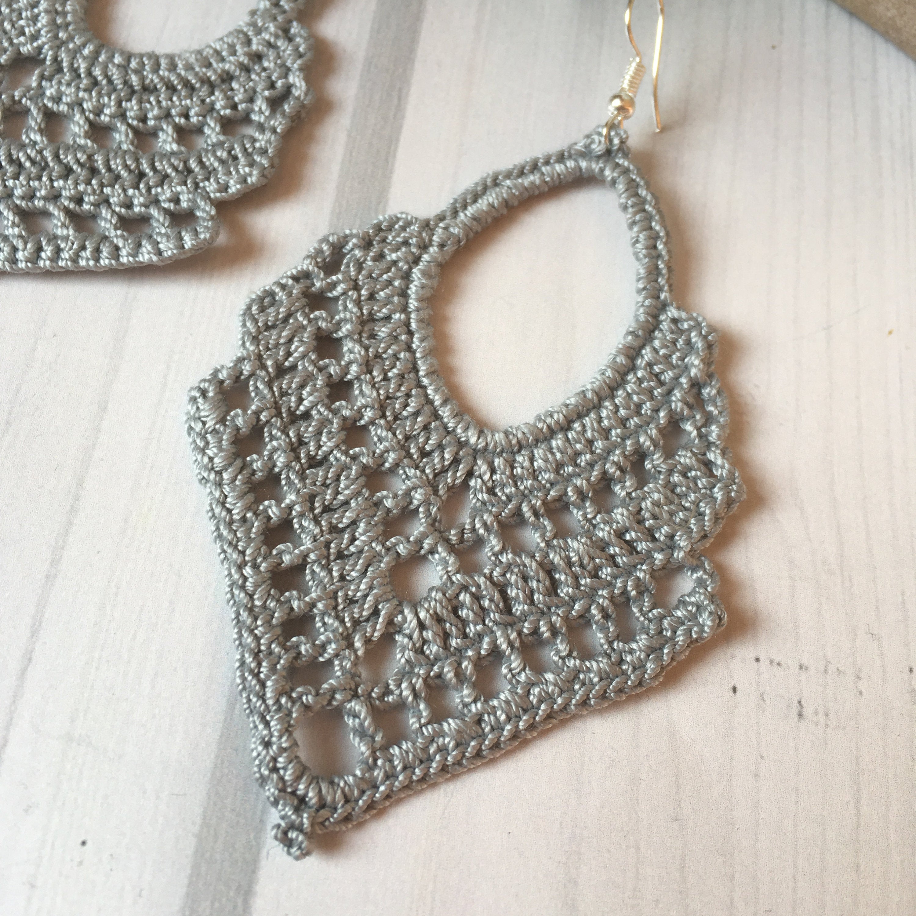 103. Boho Chic Crochet Earring Pattern – Easy DIY Jewelry Tutorial (Digital PDF)