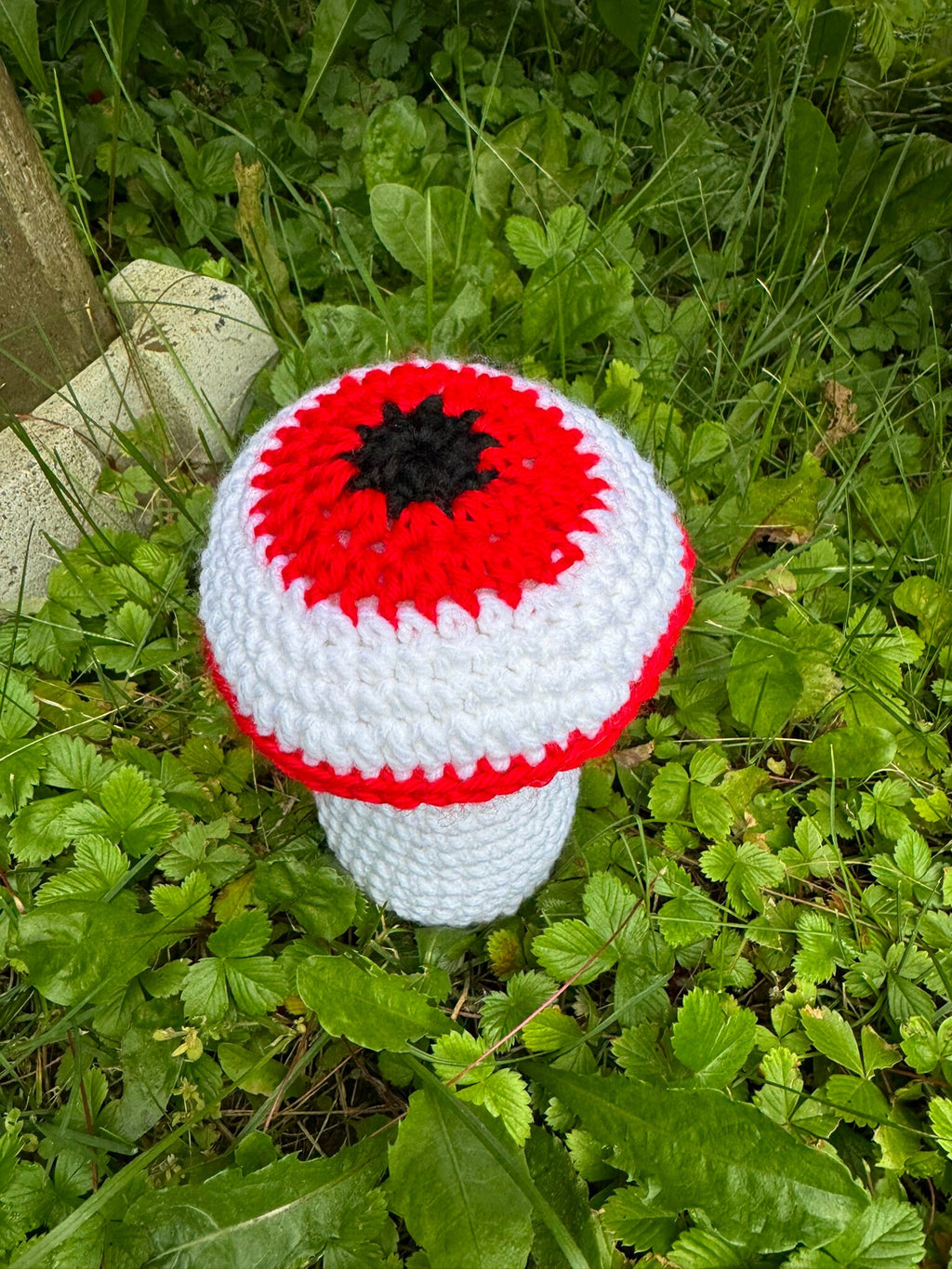 Evil Eye Mushroom Crochet Pattern – Spooky Halloween Decor