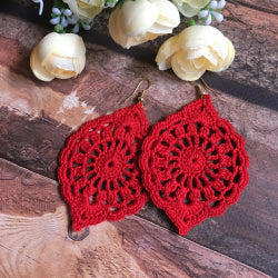 Elegant Lace Earrings – Crochet Pattern (Digital Download)