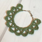 104. Crochet Hoop Earrings Pattern (Digital Download) - Beginner Friendly!