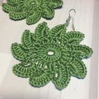 52. ☀️ Radiant Sun & Flower Crochet Earrings Pattern 🌸