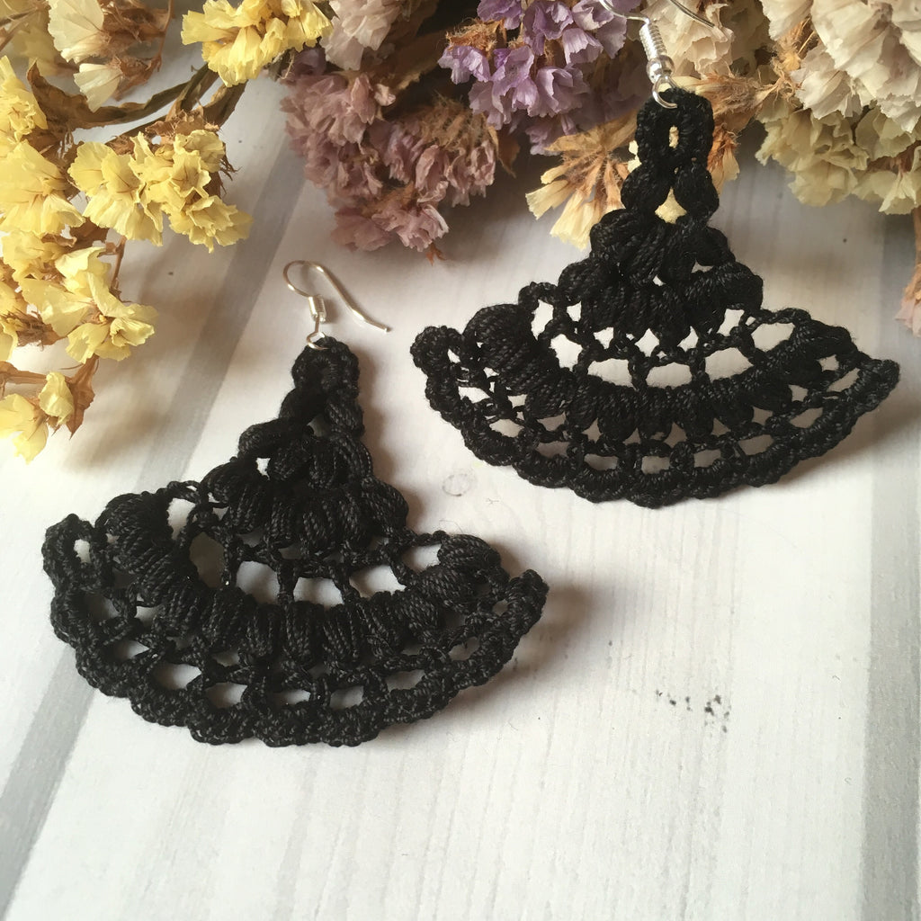 102. Puffy Crochet Earrings Pattern – PDF Tutorial