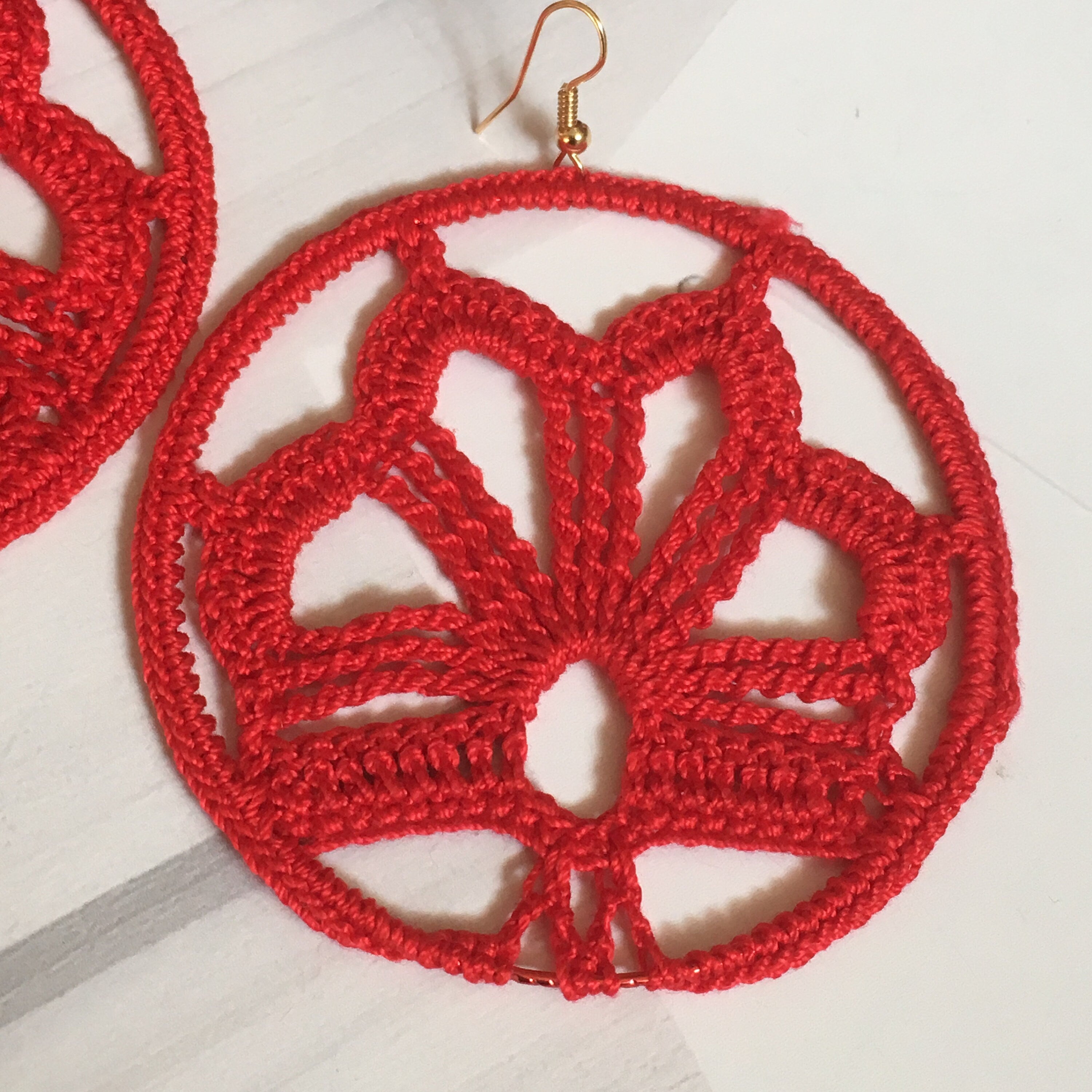 88. Flowery Openwork Earrings – Digital Crochet Pattern for Advanced Crocheters