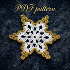 Crochet Christmas Snowflake – Digital PDF Pattern