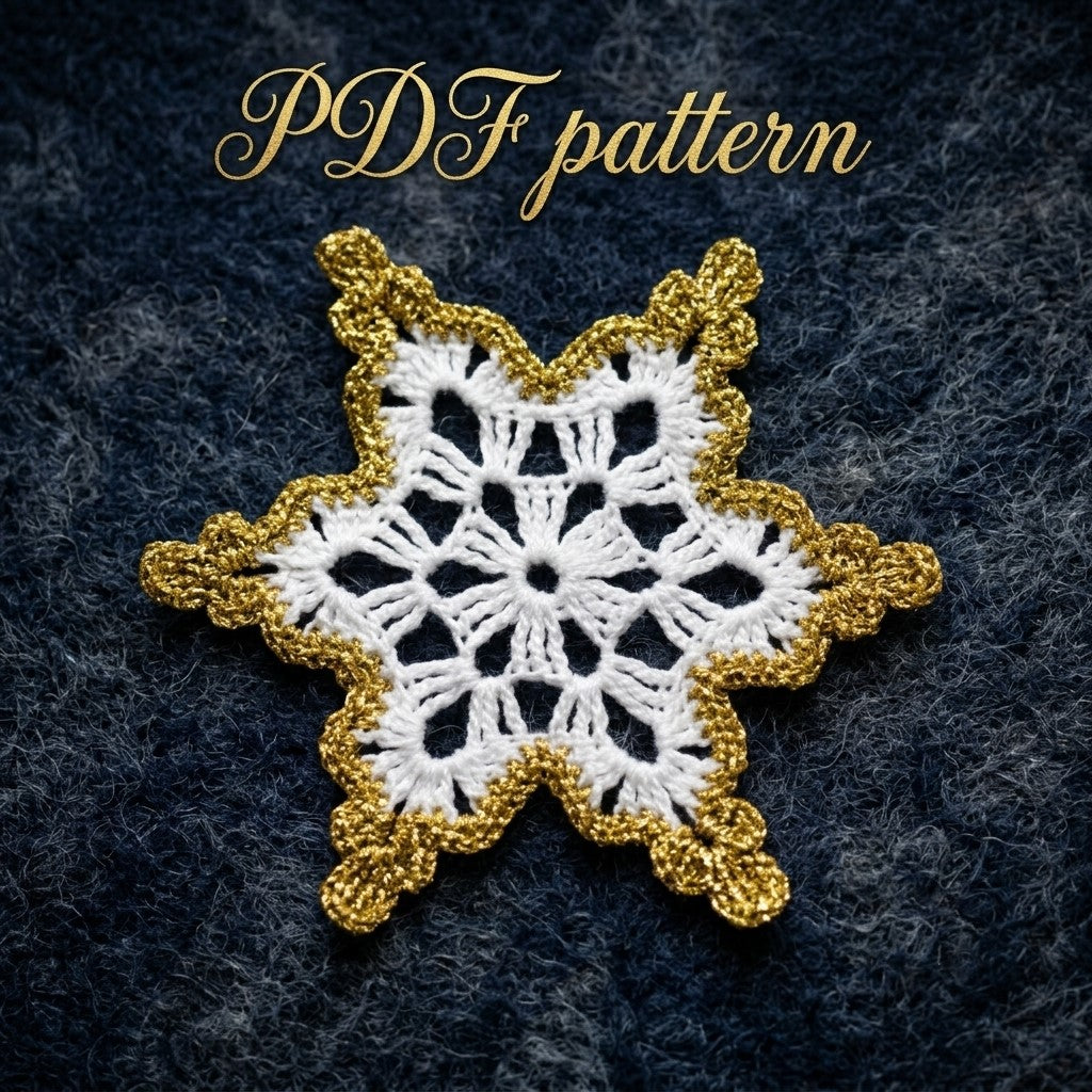 Crochet Christmas Snowflake – Digital PDF Pattern