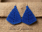 ✦ Lacy Triangle Earrings – Crochet Pattern ✦