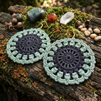 Mandala Lace Statement Earrings – Beginner-Friendly Crochet Pattern