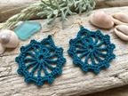 112. Crochet Earring Pattern - Minimalist Round Design (PDF Digital Download)